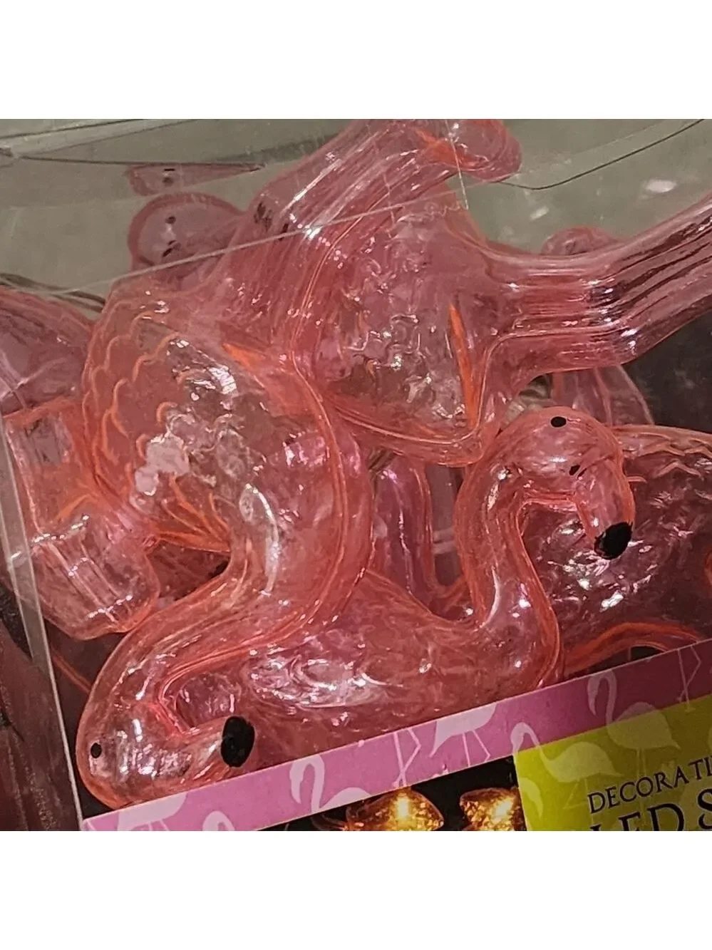 NEW Lot Of 2 Boxes Flamingo battery operated string lights 2pk 10 on each string